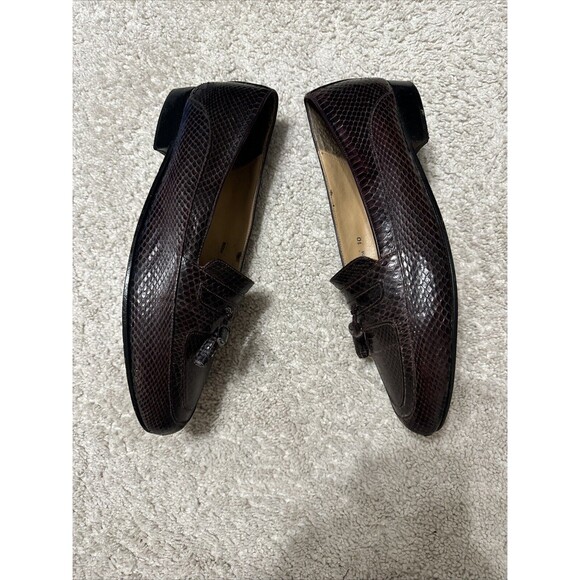 Ennesi Genuine Lizard Brown Men’s Shoe Sz 10 - Picture 4 of 10